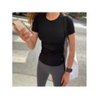 Padded Workout T-shirt - Black