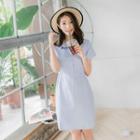 Smocked Waist Shirt Dress