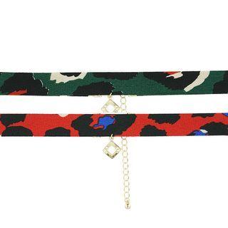 Leopard Pattern Choker