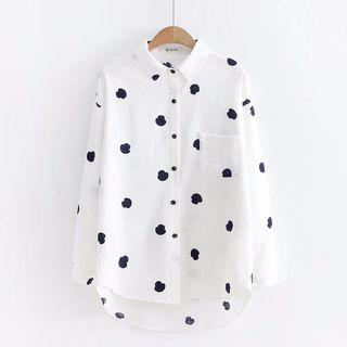 Mushroom Embroidered Shirt