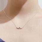 925 Sterling Silver Wave Pendant Necklace As Shown In Figure - One Size