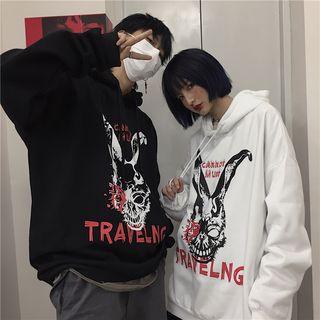 Couple-matching Rabbit-print Hoodie