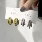 Matte Layered Hoop Earring