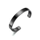 Fashion And Simple Plated Black 316l Stainless Steel Bracelet Black - One Size