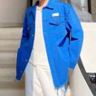 Frayed Pocket Detail Jacket