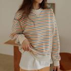 Multicolor-stripe Sweatshirt