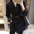 Double Breasted Slim-fit Blazer