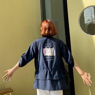 Print-back Safari Jacket