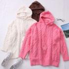 Cable-knit Hooded Jacket