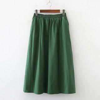 A-line Skirt Green - One Size