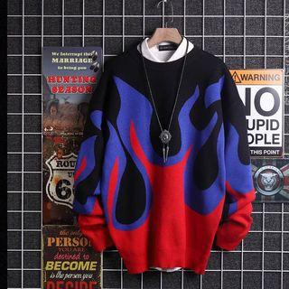 Flame Pattern Sweater