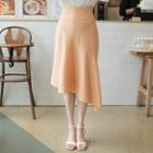 Seam-trim Diagonal-hem Skirt