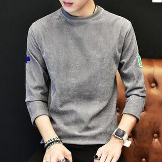 Corduroy 3/4-sleeve T-shirt