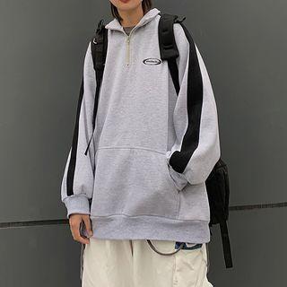 Half-zip Color-panel Sweatshirt