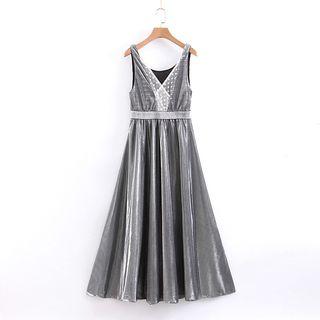 A-line Mesh Tank Dress