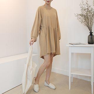 Shirred T-shirt Dress