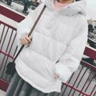 Hoodie Padded Jacket With Gloves