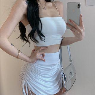 Spaghetti Strap Top / Mini Pencil Skirt