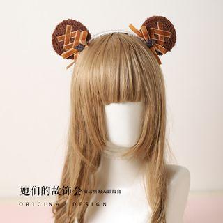 Lace Up Bear Ear Headband