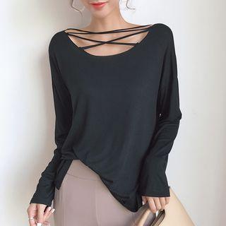 Strappy Long Sleeve T-shirt