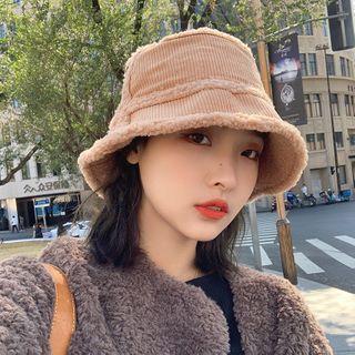 Reversible Corduroy Fleece Bucket Hat