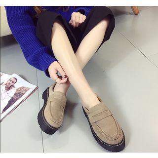 Platform Velvet Loafers