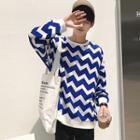 Wave Pattern Pullover