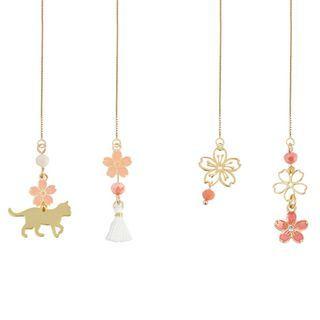 Asymmetric Cherry Blossom Dangle Earring