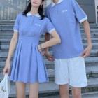 Couple Matching Short-sleeve Polo Shirt / Shorts / Mini A-line Dress / Set