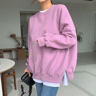 Napped Plain Pullover