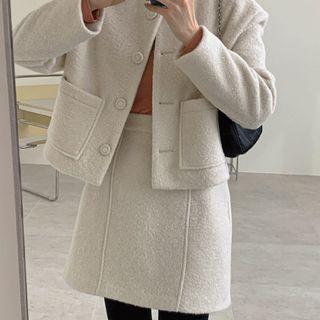 Button-up Boucl  Jacket