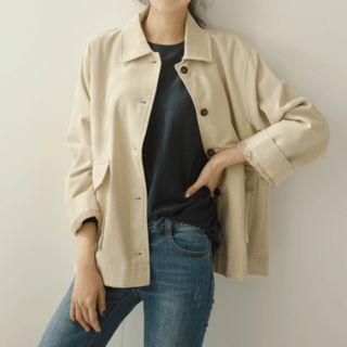 Loose-fit Wool Blend Jacket