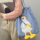 Duck Applique Tote Bag