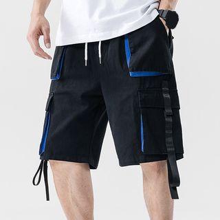 Strappy Knee-length Cargo Shorts
