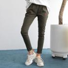 Drawcord-waist Slim-fit Pants