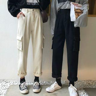 Plain Pocket Shift Jeans