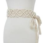Tassel Woven Wax Cord Belt