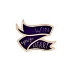 Win My Heart Lettering Collar Brooch