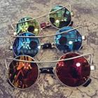 Metal-frame Round Sunglasses
