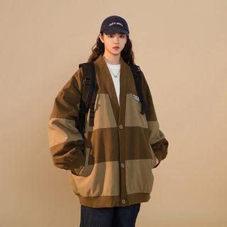 V-neck Striped Jacket