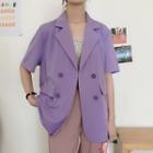 Short-sleeve Light Blazer