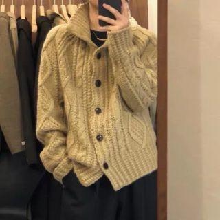Twist Knit Cardigan Almond - One Size