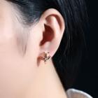 Rhinestone Anchor Earrings