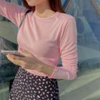 Crew-neck Pastel T-shirt