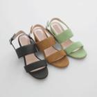 Double-strap Block-heel Sandals
