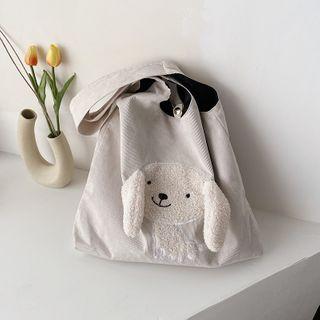 Dog Applique Tote Bag