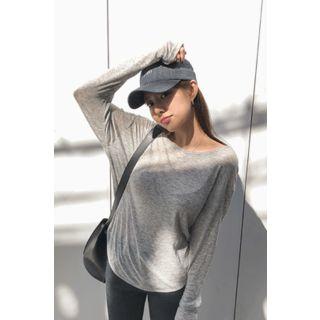Curvy-hem Wool Blend M Lange T-shirt