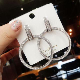 Exaggeration Circle Rhinestone Earring