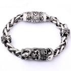 Stainless Steel Skull Chain Bracelet As Shown In Figure - One Size