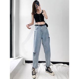 Buttoned Crop Top